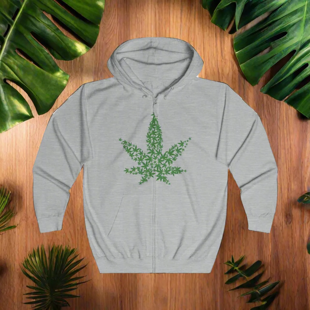 World's Dopest Dad Typographical Art Full Zip Hoodiepockets