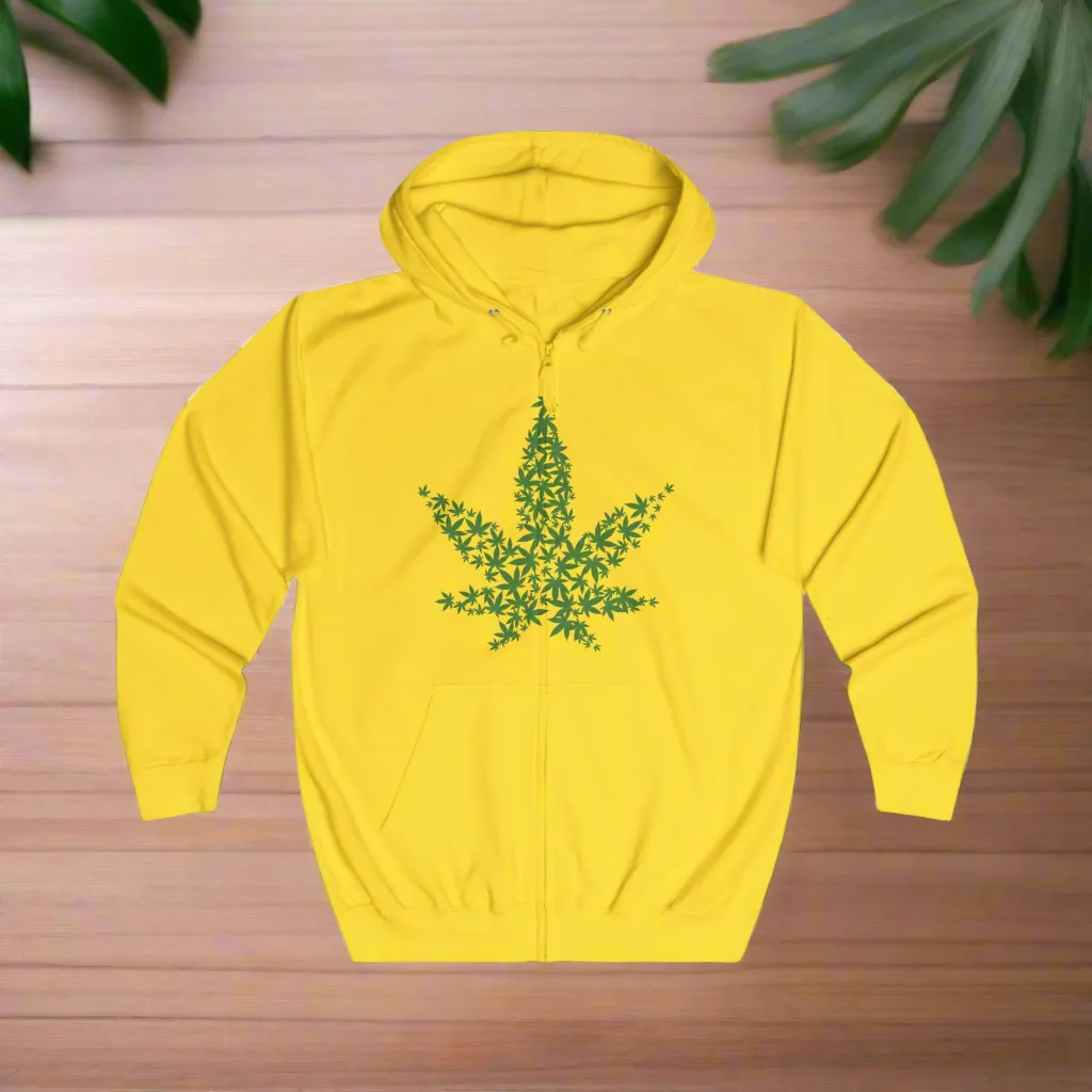World's Dopest Dad Typographical Art Full Zip Hoodiepockets