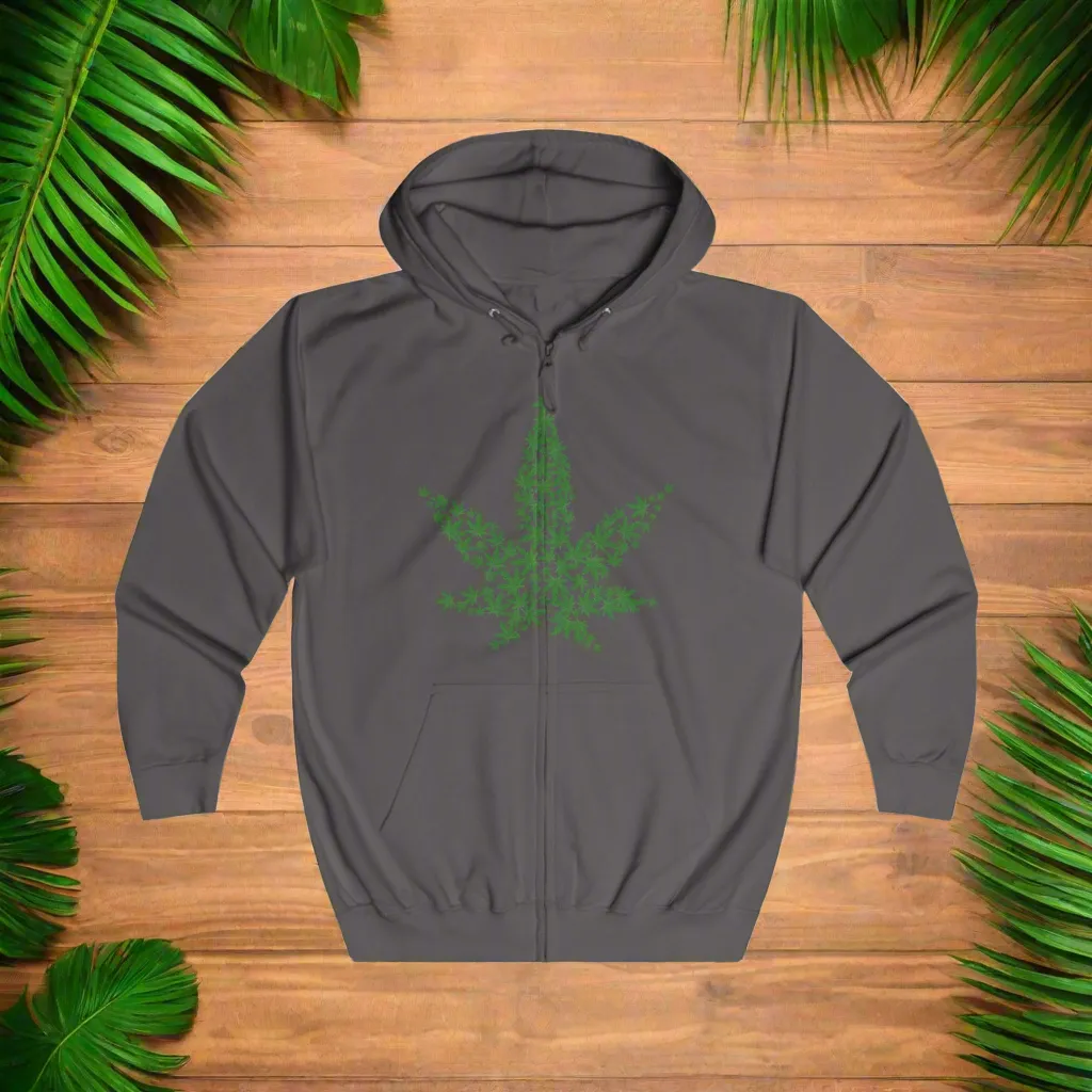 World's Dopest Dad Typographical Art Full Zip Hoodiepockets