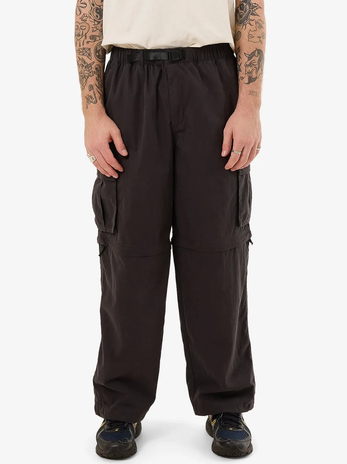 Worship - Core Zip Off Cargo Pant - Dark Charcoal