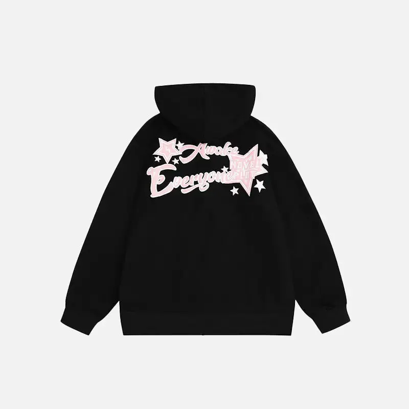 Y2K Color Rip Oversized Hoodie for Streetwear Collection