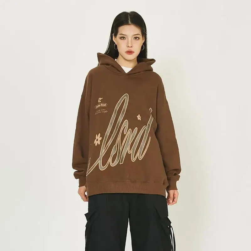 Y2K Signature Floral Hoodie for Stylish Streetwear Comfort