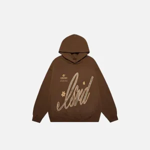 Y2K Signature Floral Hoodie for Stylish Streetwear Comfort