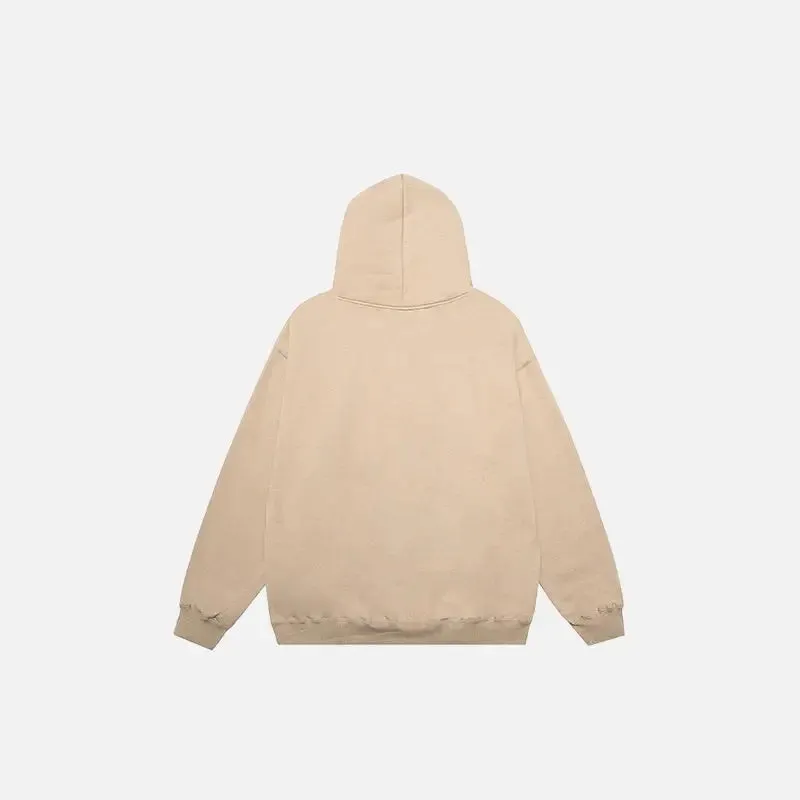 Y2K Signature Floral Hoodie for Stylish Streetwear Comfort