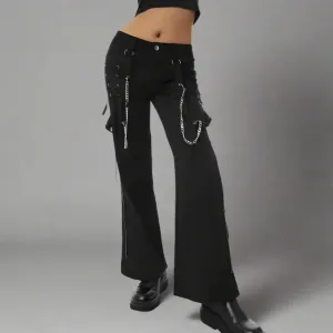 Y2K Women's Full Zip Jacket in Solid Polyester with Elastic Waist