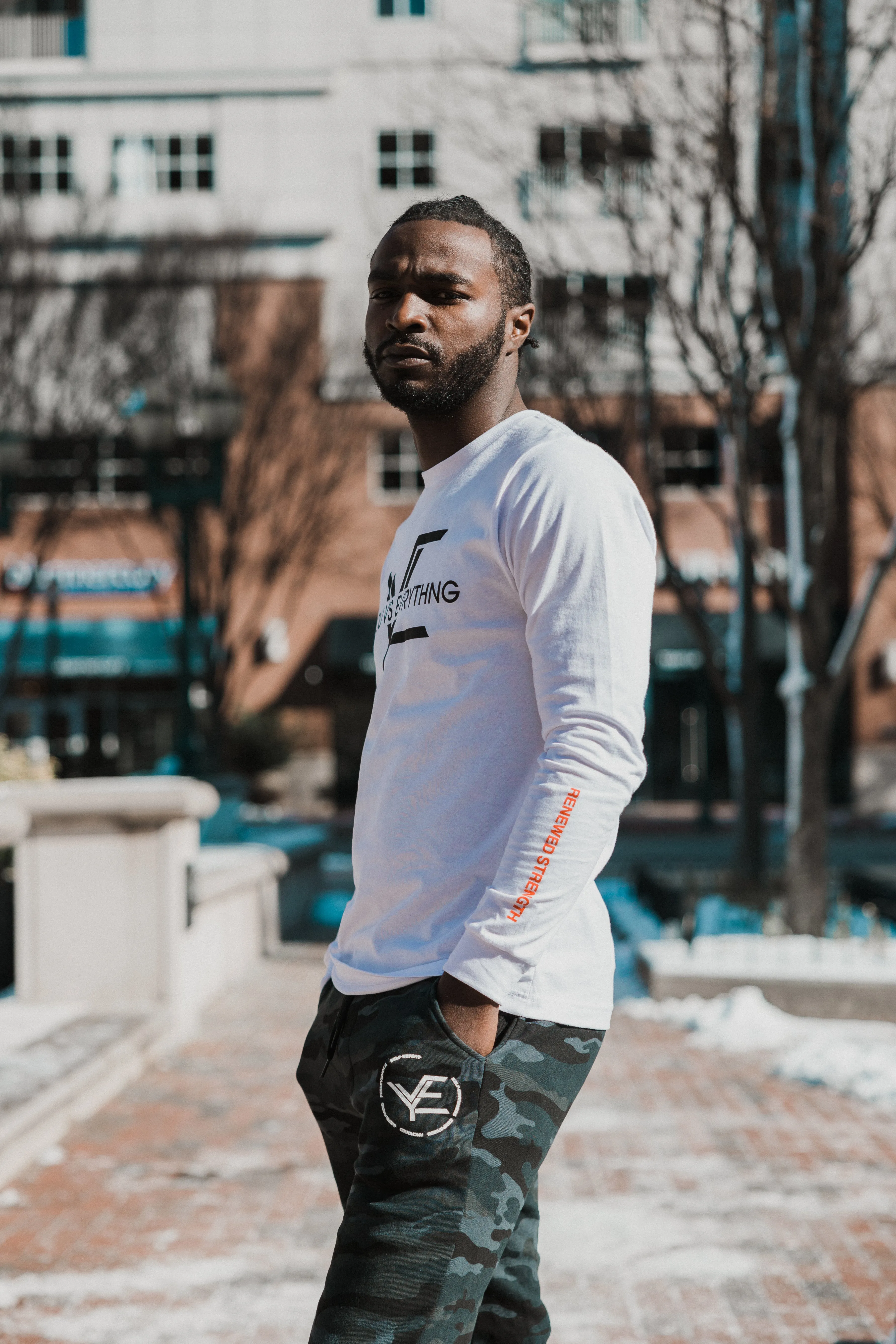 YVE Long Sleeve T-Shirt "White"